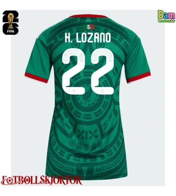 Mexiko Hirving Lozano #22 Hemmatröja Dam VM 2026 Kortärmad